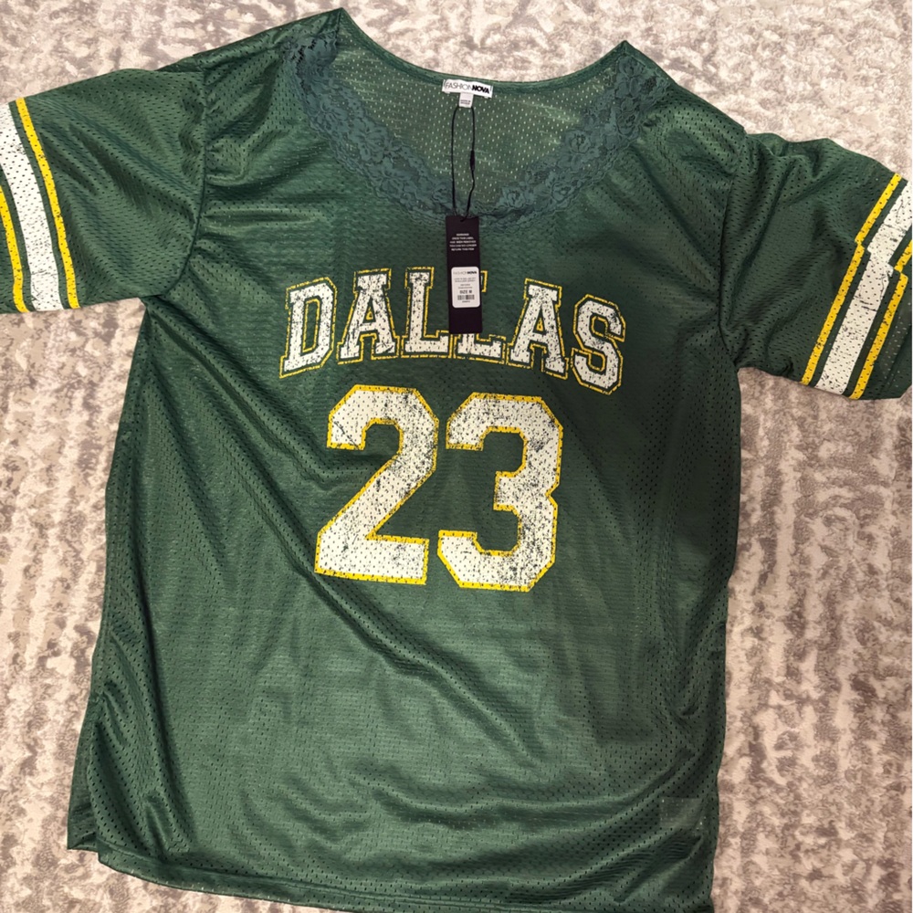 Fashion Nova Green Dallas 23 Sports Jersey